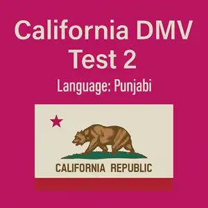 CA DMV Class C Practice Test in Punjabi