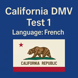 CA DMV Practice Test in French