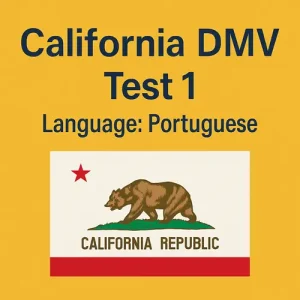 CA DMV Practice Test in Portuguese
