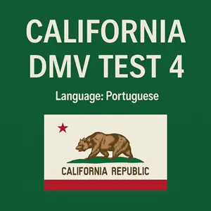 CA DMV 36 Sample Test Questions in Portuguese