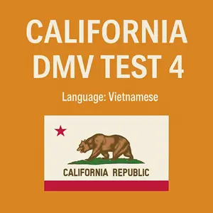 CA DMV Sample Test Questions in Vietnamese
